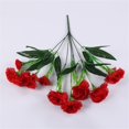 thumbnail image 5 of Off Promotions! Nomeni Artificial Flowers for Outdoors Large 10-Piece Artificial Carnation Flower Bouquet for Mother's Day, 2 Red, 2Pc Carnation Clearance Sale Red, 5 of 8