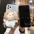 thumbnail image 2 of Étui Dessin Animé pour iPhone 11 Pro Max Peluche Fourrure Moelleuse Cheveux Doux Mignonne Protection Chat 3D Mode Luxe Adorable pour iPhone 11 Pro Max 6.5 Pouces, 2 of 7
