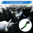 thumbnail image 3 of Palancas de freno y embrague cortas largas para Yamaha YZF R1 99-01, palanca de freno ajustable en 6 posiciones, aleación de aluminio, cabeza negra, mango verde, 3 of 6