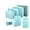 Light Blue, variant on 6/8PCS Packing Cubes for Travel Luggage Organiser Bag Compression Pouches Clothes Suitcase, Packing Organizers Storage Bags for Travel Accessories, Gray