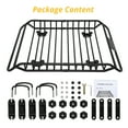 thumbnail image 7 of Telyswee 50" x 37.5" x 6.3" Rooftop Cargo Basket Universal Roof Rack Basket for SUV, Car, and Truck - Anti-Rust Cargo Carrier with 220 lbs Capacity for Car Top Luggage Storage, 7 of 7