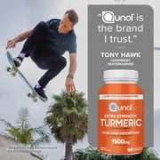 Qunol Turmeric Curcumin Supplement, Turmeric 1500mg With Ultra High Absorption, Joint Support Supplement, Extra Strength Turmeric Capsules, 2 Month Supply, 180 Count