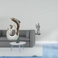 thumbnail image 2 of Estatua de delfín de cerámica, escultura blanca, figura decorativa, estatua de caballero, arte coleccionable, artesanía con material de resina, adecua, 2 of 8