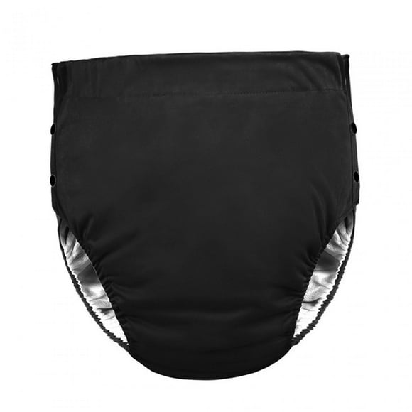 Pañales de tela reutilizables para adultos, ropa interior protectora cómoda de llevar negro Yuyangstore pañal para adultos