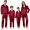#09 Wine, variant on Christma Pajama Family Christmas Pjs Matching Sets with T-Shirt and Pants Holiday Family Sleepwear Pajamas