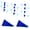 Blue White & Dark Blue, variant on 100 Feet 60 Pcs Purple White and Black Pennant Banner Flag String Hanging Triangle DIY Flag, Bunting Streamers Decoration for Grand Opening, Birthday, Wedding Celebration (Purple White & Black)