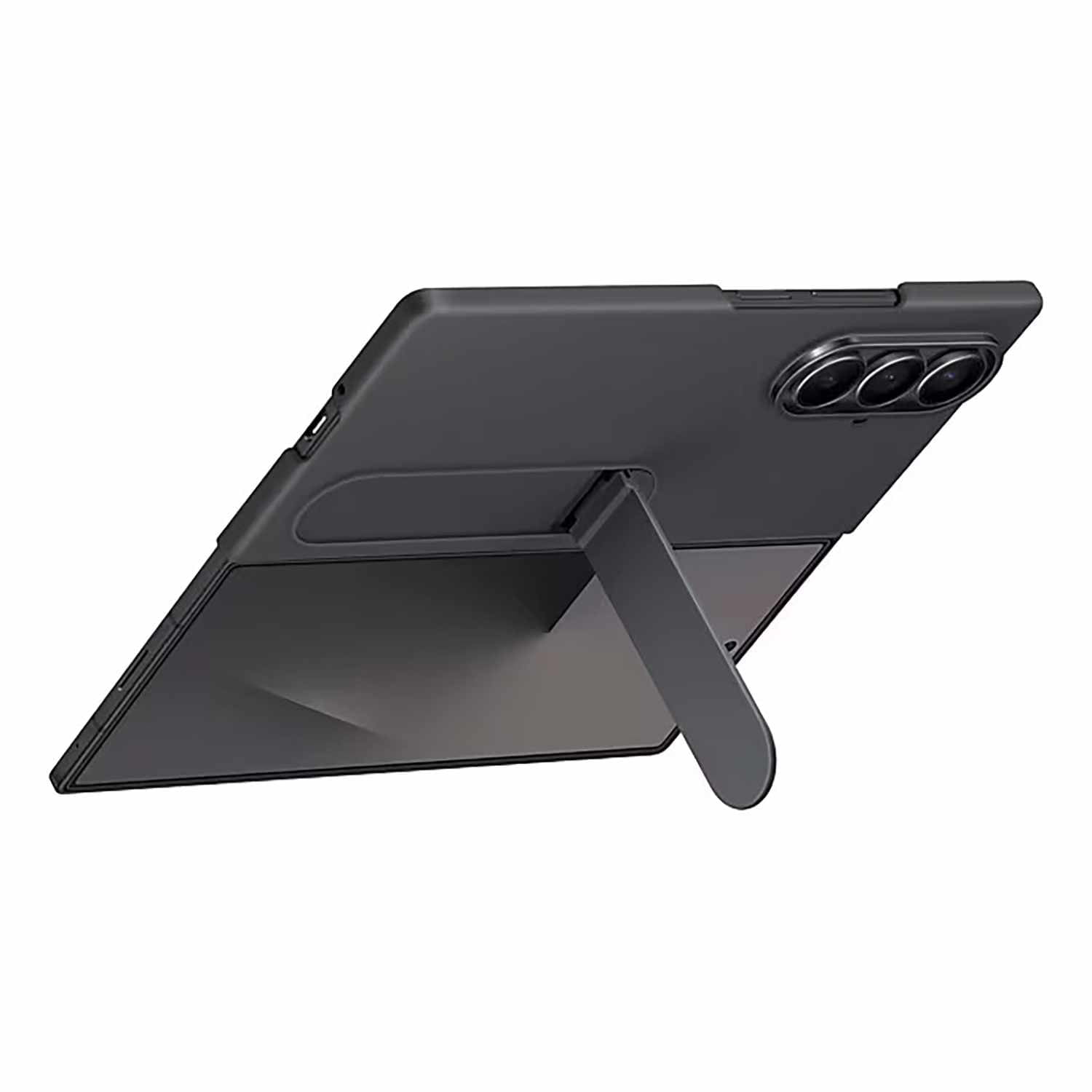 Samsung Étui en Silicone avec Support Noir pour Galaxy Z Fold7