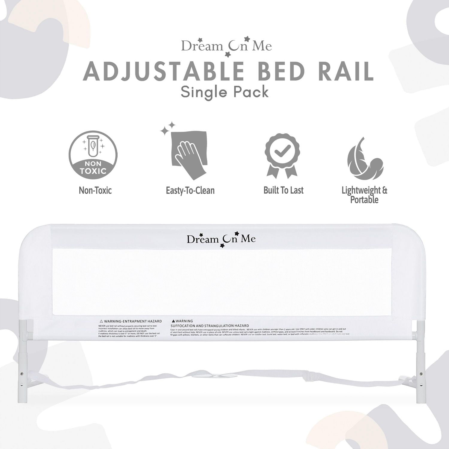 Dream On Me Rail De Lit Réglable En Maille, Modèle # 444