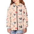 thumbnail image 4 of chaqlin Girls Pug Hoodies Size 11-13 Trendy Full Zipper Hoodies Sweatshirts Cute Long Sleeve Hooded Jacket Kids Sweater Top with Pockets Fall Winter Clothes, 4 of 6