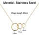 thumbnail image 2 of Elegante diseño simple de accesorios de acero inoxidable, colgantes de tres anillos. MFZFUKR CPB-US-PSF1415-2, 2 of 5
