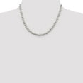 thumbnail image 5 of White Sterling Silver necklace Box chain Ball (Beaded) 18 in 6.1 mm, 5 of 5