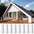 thumbnail image 3 of 8 Pcs Aluminum Siding Corners, Smooth Metal Siding Panels Trim Nails, 3 of 7
