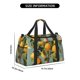 thumbnail image 3 of Disketp Retro Warm Lemon Flower Bolsa de Viaje Tipo Duffle, Bolso de Mano para Fin de Semana para Mujer, Bolsa de Gimnasio Ligera para Hombre, Esencial para Viajes, 3 of 7