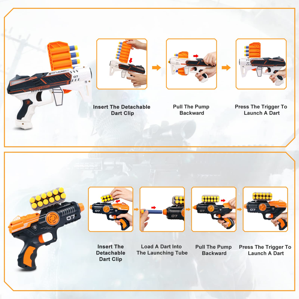 Beefunni Digital Shooting Target Set with 2 Foam Blasters photo 2