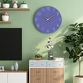 thumbnail image 3 of LINASHI Silent Wall Clock Wall Clock Silent Non-ticking Battery Operated Wooden Hanging Clock for Home Bathroom School Office Decor Battery Powered Wall Clock, 3 of 7