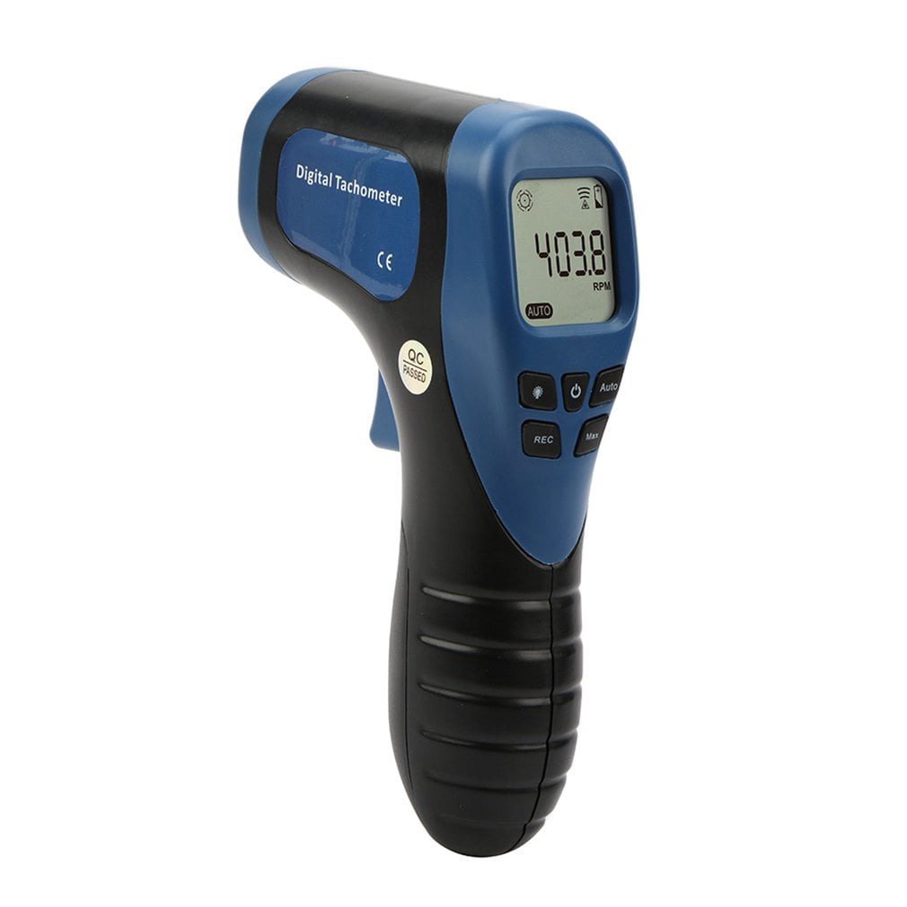 60 Data 2.5-99999 RPM for Small Engines Record Non-Contact Laser Tachometer 