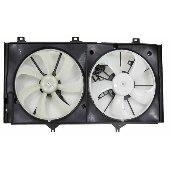 Agility Auto Parts 6010022 Dual Radiator and Condenser Fan Assembly for Toyota Specific Models