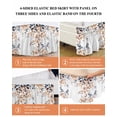 thumbnail image 6 of Eucalyptus Leaves Bed Skirt Queen Size 18 Inch Drop, Fall Berry Watercolor Plant Leaves Wrap Around Dust Ruffle Bedskirts, Wrinkle & Fade Resistant Easy Fit Bedskirt with Adjustable Elastic, 6 of 8