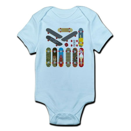 

CafePress - 2-Skateboards Body Suit - Baby Light Bodysuit