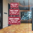 thumbnail image 5 of Classic Framed Plus Dogs & Wine Make Life Better Wall or Door Sign | Funny Home Decor - Large, 5 of 9