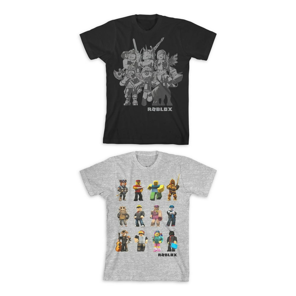 Roblox - Robolox Boys Characters & Grey Warriors Graphic T-Shirts 2