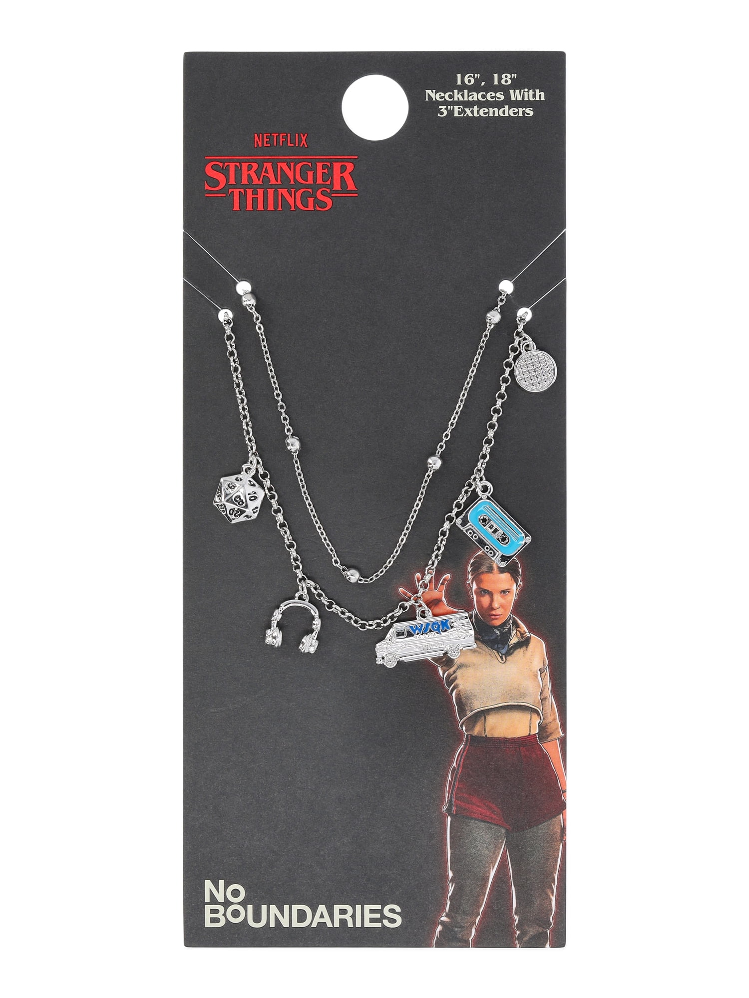 Pendentif Collier Stranger Things - En Acier Inoxydable - Neuf Avec étiquettes - Thème Série TV