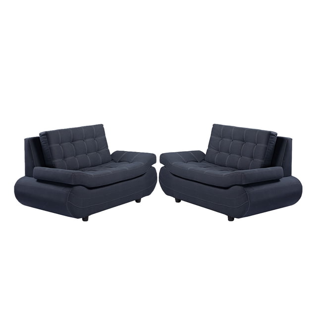 Sala Bali 2 Piezas (Love Seat, Love Seat) Azul Acero