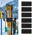 thumbnail image 1 of Sangles de Ski, 6 Pcs Sangles de Ski Noires Réglables Légères Pliables Attache Bande Crochet et Enveloppes Fixation de Ski pour un Transport Facile, 1 of 8
