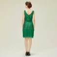 thumbnail image 2 of BABEYOND Women's Flapper Dresses 1920s V Neck Beaded Fringed Great Gatsby Dress, 2 of 6