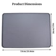 thumbnail image 4 of 2 Pcs Silicone Cat Litter Mat, 21" x 15" Waterproof Litter Box Mat, Non-Slip, Easy to Clean, 4 of 7