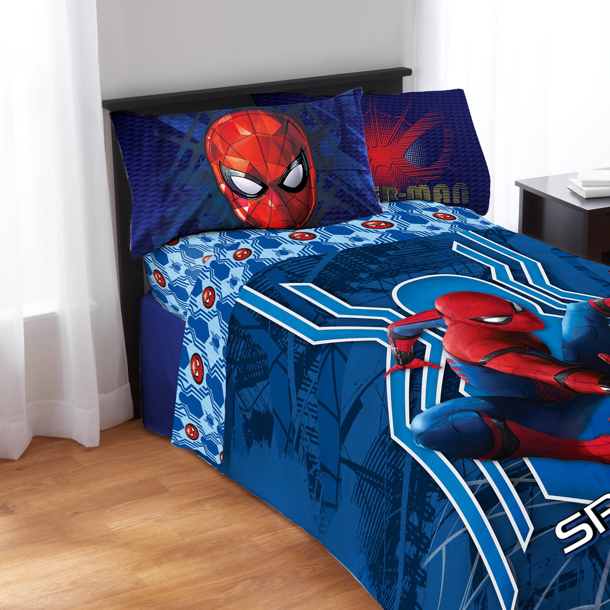 Marvel Spider Man Bedding Sheet Set, Spiderman Bunk Bed Set