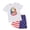 a49-Pink, variant on KPOPLK Girls Summer 2Pcs Outfits Set Clothing Short Sleeve Rainbow Stripe Embroidery and Elastic Waist Shorts Clothes(3-4 Years,Dark Purple)