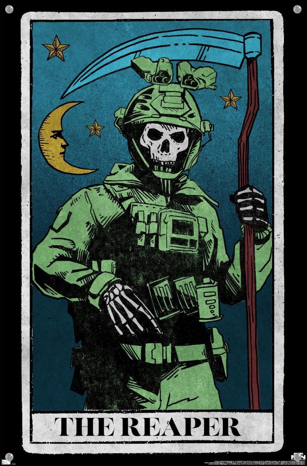 Call of Duty: Modern Warfare 2 - Ghost Tarot Card Wall Poster, 22.375" x 34"