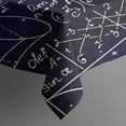 thumbnail image 3 of Math Equations Space Rocket Blue Pattern Rectangle Tablecloth 60"x84",Waterproof Polyester Rectangle Table Cloth, Wipeable Spillproof Polyester Tablecloth for Dining, Camping, Indoor and Outdoor, 3 of 5