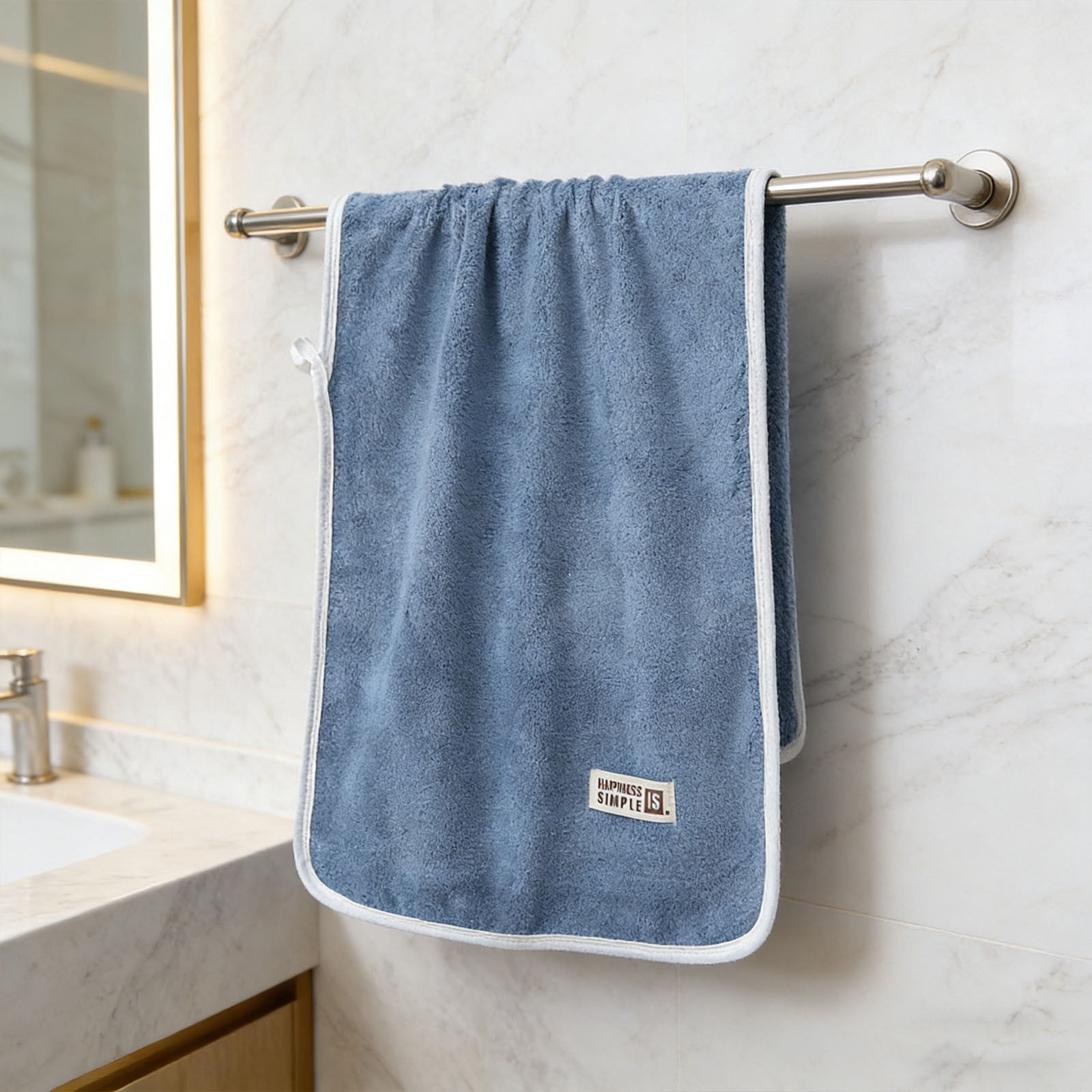Bcylexb Microfiber Hand Towels, 14"x30" Ultra Soft Face Towels for Bathroom Absorbnet Comfortable Towels for Shower Hotel Travel Spa Gym