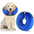 thumbnail image 3 of Dog Cone Collar Alternative After Surgery, Adjustable Protective Soft Dog Cones, Inflatable Pet Cone, Dog Recovery Collars Prevent Pets from Touching Stitches Blue XL, 3 of 7