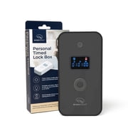Mindsight Personal Timed Lock Box, Digital Countdown Storage Box with 3 Modes, Secure Organizer for Phones, Game Controllers, Snacks, and Medication