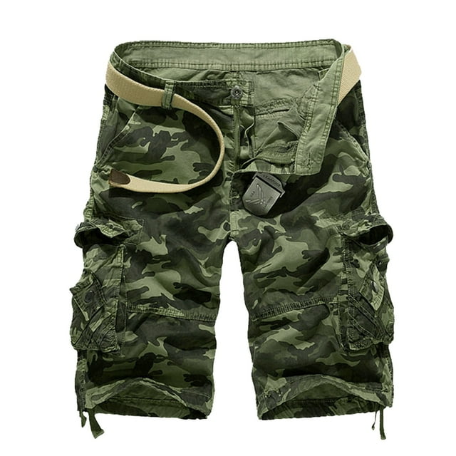 Salopettes Courtes pour Hommes avec Poche à Bouton, Style Cargo, pour le Travail Extérieur et les Tenues Décontractées