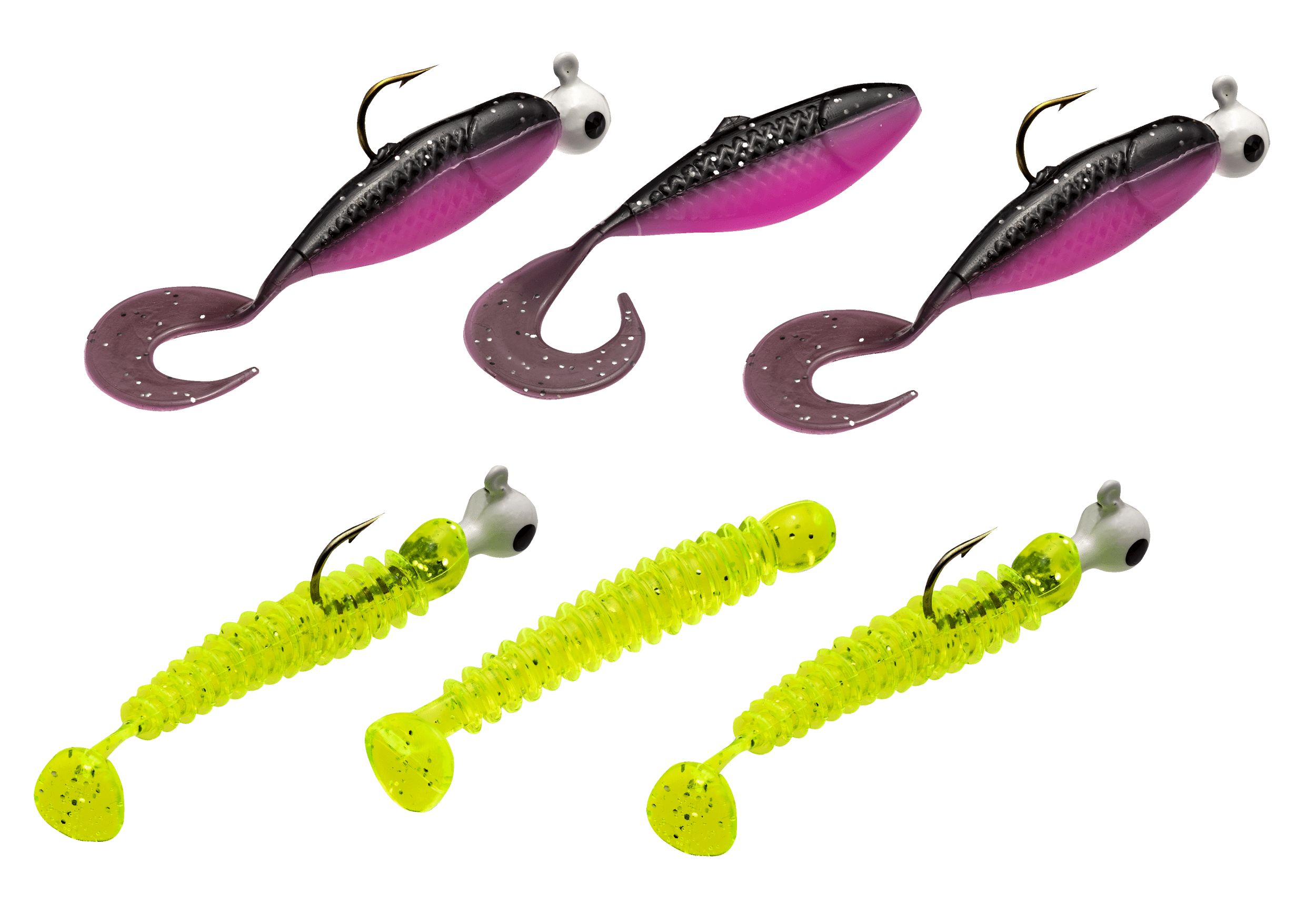 Ozark Trails Kicktail/Curltail Combo Pack - Panfish Lures