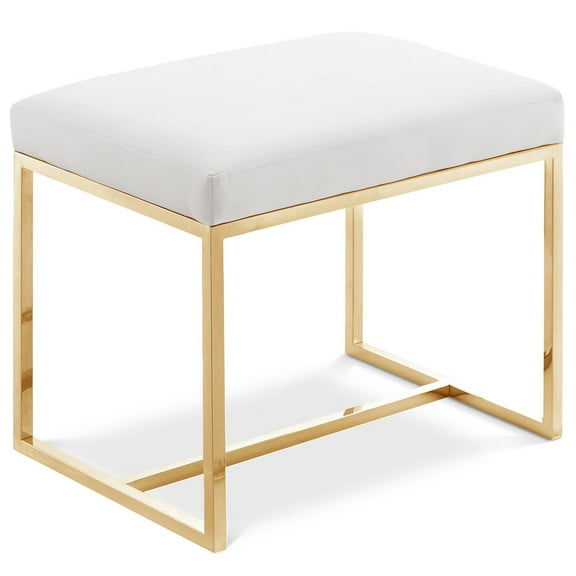 Meridian Furniture Monroe Gold Ottoman / Stool