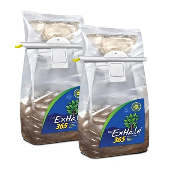 ExHale Homegrown CO2 365 - Self-Activated Bags for Grow Rooms & Tents - Great for Indoor Grow Rooms - CO2 for Grow Tents - 4lbs. (2 Pack)