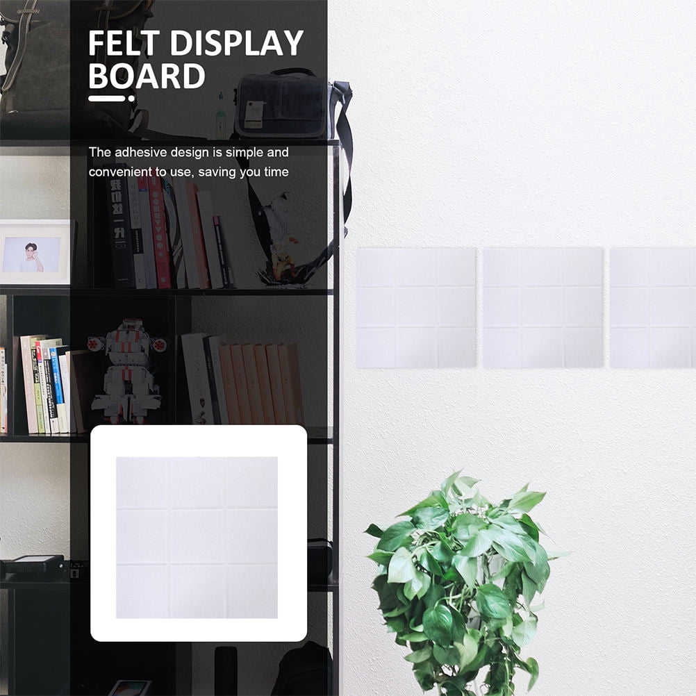 UPOUART White Polyester Acoustic Sound Absorbing Panels for Noise Reduction Office Use, 6 Pieces