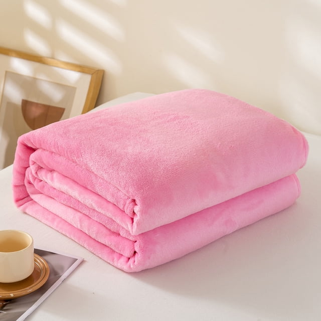 XmhyTop-A Manta de terciopelo rosa de 100 x 150 cm, suave y decorativa para silla (1 unidad)