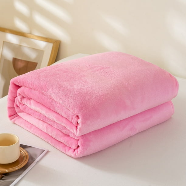 XmhyTop-A Manta de terciopelo rosa de 100 x 150 cm, suave y decorativa para silla (1 unidad)