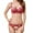 Red, variant on Women's Transparent Bra Large Chest Show Small Lace Sexy Underwear Bra Set Medium Briefs Men