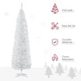 thumbnail image 3 of Árbol de Navidad artificial HOMCOM de 7 pies blanco 499 puntas, 3 of 9