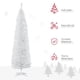 thumbnail image 3 of Árbol de Navidad artificial HOMCOM de 7 pies blanco 499 puntas, 3 of 9