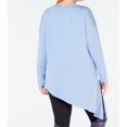 thumbnail image 2 of Ideology Womens Activewear Plus Size Asymmetrical Long Sleeves Top;2X, 2 of 3