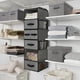 thumbnail image 3 of Organizador de armario colgante GRANNY SAYS con 6 estantes y 5 cajones, color gris, 3 of 7