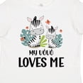 thumbnail image 4 of Inktastic Zebra My Vovo Loves Me Boys or Girls Toddler T-Shirt, 4 of 5